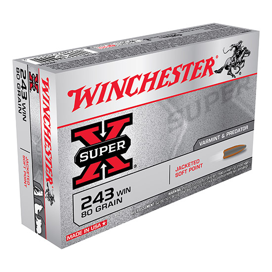 WIN SUPER-X 243WIN 80GR PSP 20/10 - Ammunition